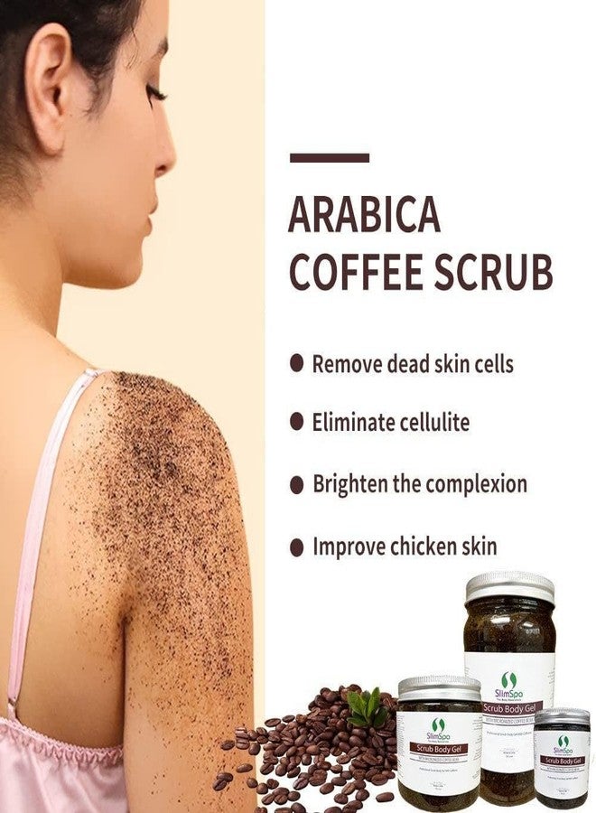 slimspa Scrub Body Gel with Micronized Coffee Bean 32 oz – Exfoliating and Firming Body Gel for Smooth, Radiant Skin – Professional Spa Formula with Natural Coffee Extracts to Polish and Revitalize - Image 3